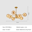 Axyaa Glass Ball Pendant Light for Modern Living and Dining Room Lighting