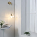 Axyaa Flower Glass LED Wall Lamps - Nordic Style Bedroom Lighting Fixtures