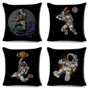 Axyaa Astronaut Sports Cushion: Fun Home Decor for Kids Room, Planet & Music Theme