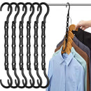 Axyaa 5-Hole Folding Hanger: Space-saving, Multifunctional, Windproof - Ideal for Apartments, Dorms, Families