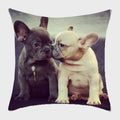 Axyaa French Bulldog Polyester Cushion Cover - Modern Sofa Throw Pillow Cover