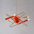 Axyaa Orange Living Room Chandelier LED Pendant Lights