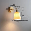 Axyaa Ceramic LED Wall Lamp Kids Bedroom Gold Brass Arm Rotate Stair Light