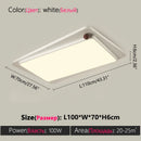 Axyaa Modern LED Ceiling Light, Minimalist Design, Black and White House Lighting