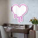 Axyaa Heart LED Makeup Mirror Lamp Neon Light for Girls Bedroom
