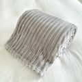 Axyaa Rabbit Plush Flannel Blanket Cover - Cozy Nap Blanket, Machine Washable