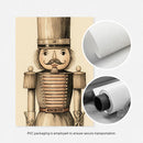 Nutcracker Pastel Christmas Prints by Axyaa - Vintage Canvas Wall Art