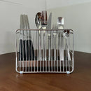 Axyaa Stainless Steel Tube Chopstick Holder Storage Box Drain