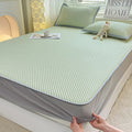 Axyaa Cooling Mattress Cover: Smooth Fiber, Breathable Flat/Fitted Sheet, Skin-friendly