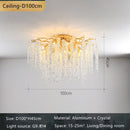 Axyaa Luxury Crystal Chandelier for Elegant Living Spaces
