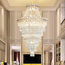 Axyaa Modern Light Luxury Crystal Chandelier for Duplex Living Room