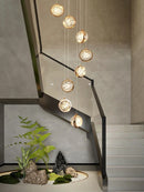 Axyaa Luxury Crystal Ball Chandelier for Modern Living Room Lighting