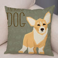 Axyaa Cartoon Dog Pet Animal Pillowcase