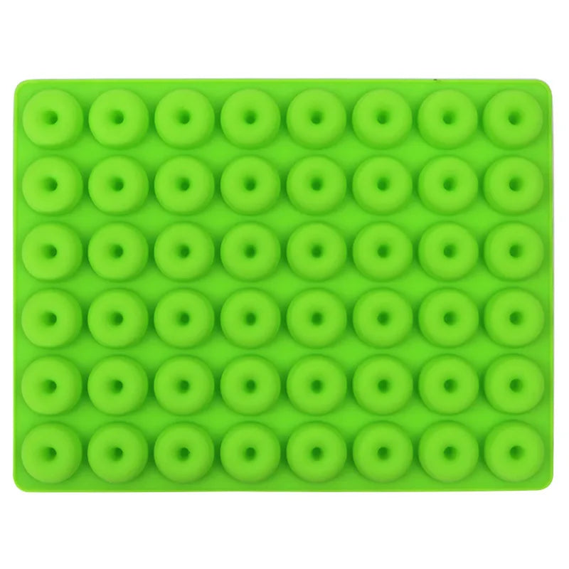Axyaa 48 Hole Chocolate Donut Silicone Mold Pastry Decorating Tools