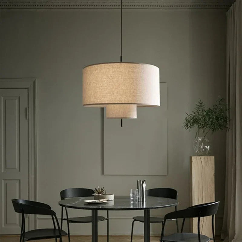 Axyaa Wabi Sabi Fabric Pendant Lights for Home Decor