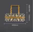 Axyaa Colorful Crystal Chandelier Modern Luxury Living Room Pendant Lamp