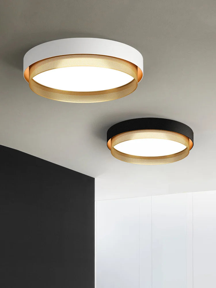 Axyaa Round Room Lamp Set - Modern, Romantic, Warm Lighting for Bedrooms & Study
