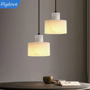 Axyaa Marble Pendant Light: Nordic Style LED Fixture for Home Decor, Dining Room, Bedroom