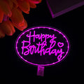 Axyaa LED Cake Topper Night Light, Happy Birthday & Valentine's Day Cake Decoration