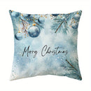 Axyaa Winter Deer & Christmas Words Pattern Cushion Cover - Sofa, Bedroom, Car Pillow Cover