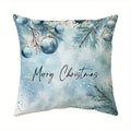 Axyaa Winter Wonderland Cushion Cover for Sofa, Bedroom, Car - Festive Decor Pillow Cover