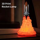 Axyaa Space Shuttle Rocket Table Lamp: USB Rechargeable 3D Print Night Light