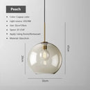 Axyaa Nordic Glass Pendant Light for Home Kitchen Restaurant