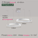 Axyaa Modern Round LED Chandelier Ring Light for Living, Dining, Bedroom, Kitchen