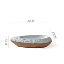 Axyaa Ceramic Boat Plate Set for Elegant Dining Experience