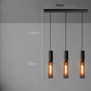 Axyaa Industrial Pendant Light Cement Metal Shade LED Hanging Lamp