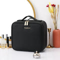 Axyaa LED Travel Makeup Bag with Adjustable Mirror & DIY Dividers