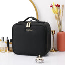 Axyaa LED Travel Makeup Bag with Adjustable Mirror & DIY Dividers