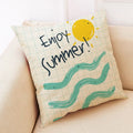 Axyaa Summer Linen Pillowcase for Home and Office Decoration