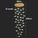 Axyaa Modern LED Pendant Chandelier for Staircase & Living Room Decor
