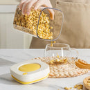 Axyaa Stackable Cereal Storage Container Vacuum Food Storage Box Transparent Jar