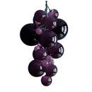 Axyaa Orange Glass Grape Ball Chandeliers: Elegant Villa Hotel Decor