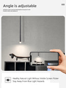 Axyaa Nordic Bedroom Long Line Chandelier - Modern Minimalist Luxury Lighting