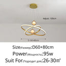 Axyaa LED Pendant Chandelier with Inner and Outer Ring Lighting