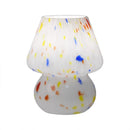 Axya Nordic Mushroom Table Lamps: Stained Glass Bedroom Decor