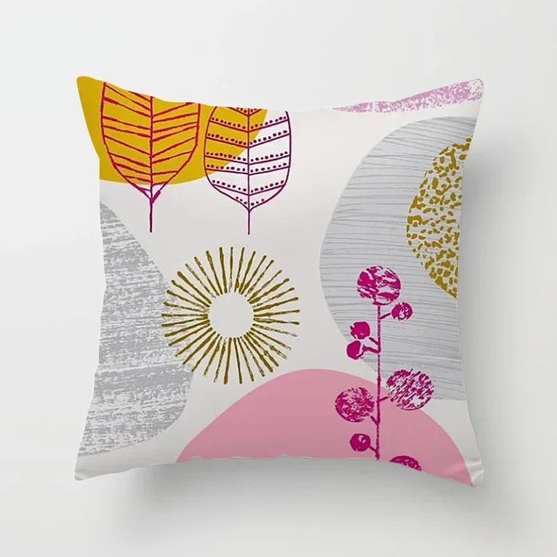 Bohemian Geometric Pattern Printed Pillowcase - Axyaa Brand