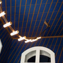 Axyaa Leather Chandelier: Modern Designer Pendant Lamp for Restaurant, Bar, and Living Room