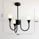 Axyaa Modern LED Pendant Chandeliers for Living Room and Dining Room