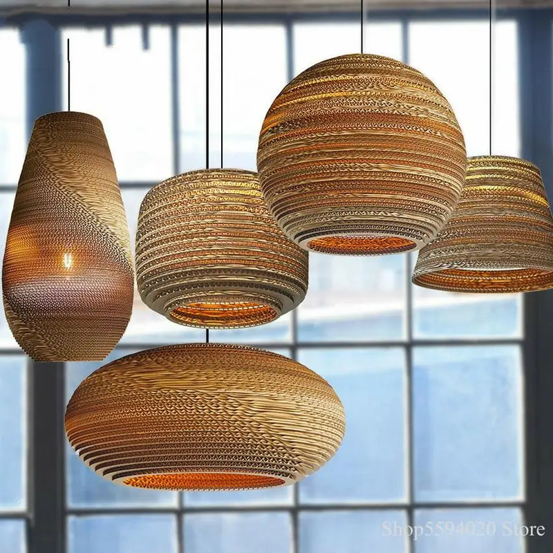 Axyaa Silkworm Chandelier: Southeast Asian Nordic Style Pendant Lamp for Cafe, Bar, Dining Room