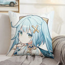 Axyaa Decorative Pillow Covers for Sofa Cushions - Genshin Impact Inspired Home Decor