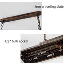 Axyaa Retro Industrial Chandelier: Vintage American Style for Restaurant, Bar, and Home
