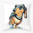 Axyaa Dog Yorkie Pug Cute Pillowcase Sofa Bedroom Decoration