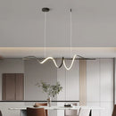 Axyaa Minimalist LED Pendant Lights for Dining Room Bar Kitchen Chandeliers