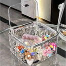 Axyaa Acrylic Hair Clip Organizer with Lid - Headdress & Accessories Holder