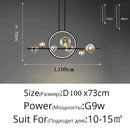 Axyaa Modern Black LED Pendant Chandelier for Living Bedroom Kitchen Dining Room Lighting