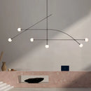 Axyaa's Minimalist Line Chandelier with Creative G9 Light Source